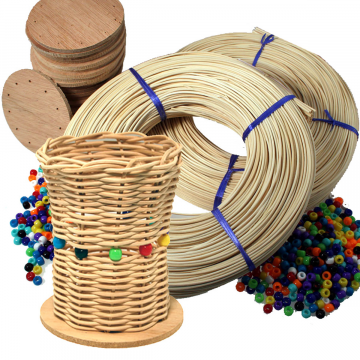 Small Round Reed Basket Kit