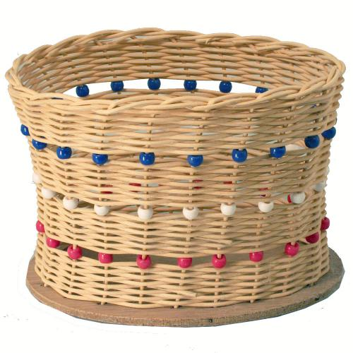 WEBEEDY 4 Pcs Basket Weaving Kits Woden Rattan Basket Making Kit Basket  Weaving Supplies for Adults Raffia Crafts Projects